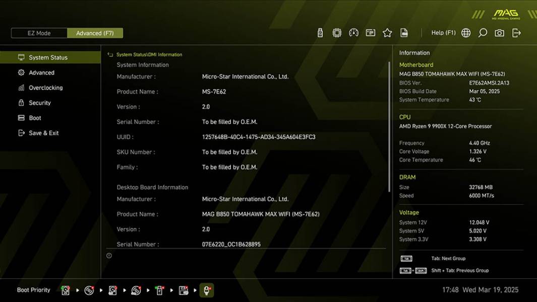 MSI MAG B850 TOMAHAWK MAX WIFI-4